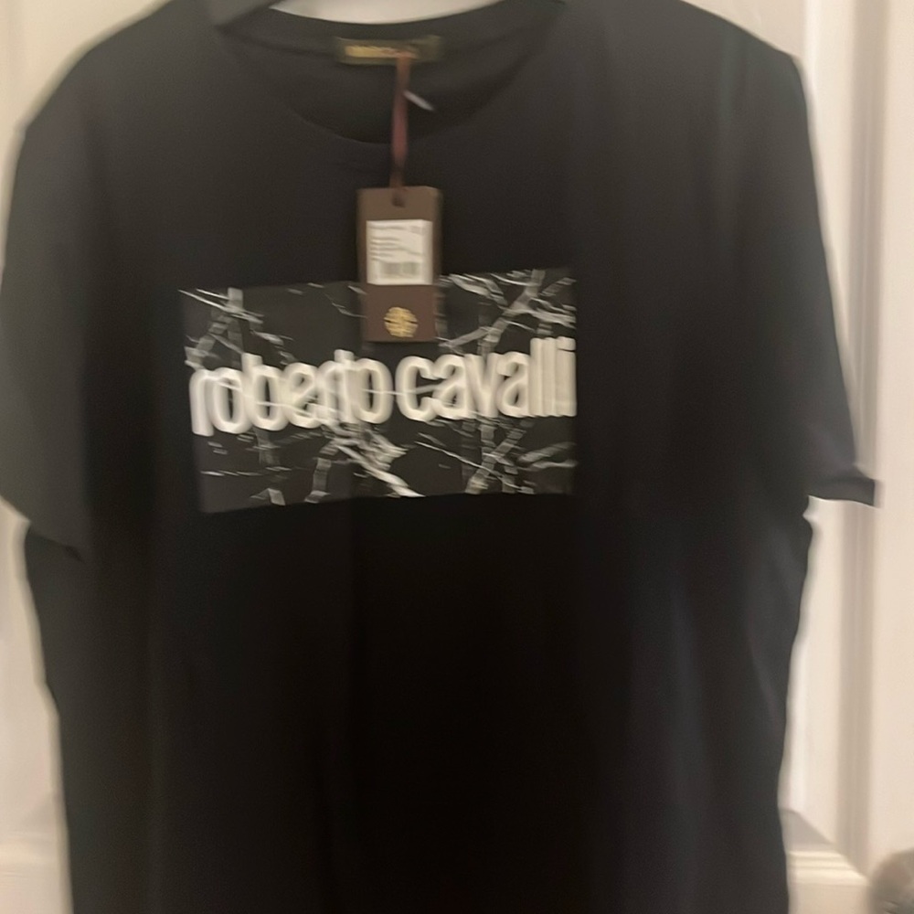Roberto Cavalli men’s tshirt authentic with graphic logo